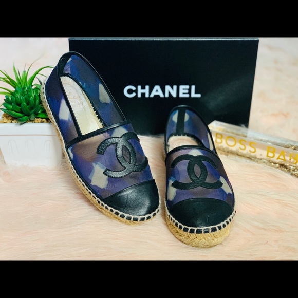 CHANEL Shoes - ♥️SOLD♥️Chanel Mesh & Lambskin Espadrilles